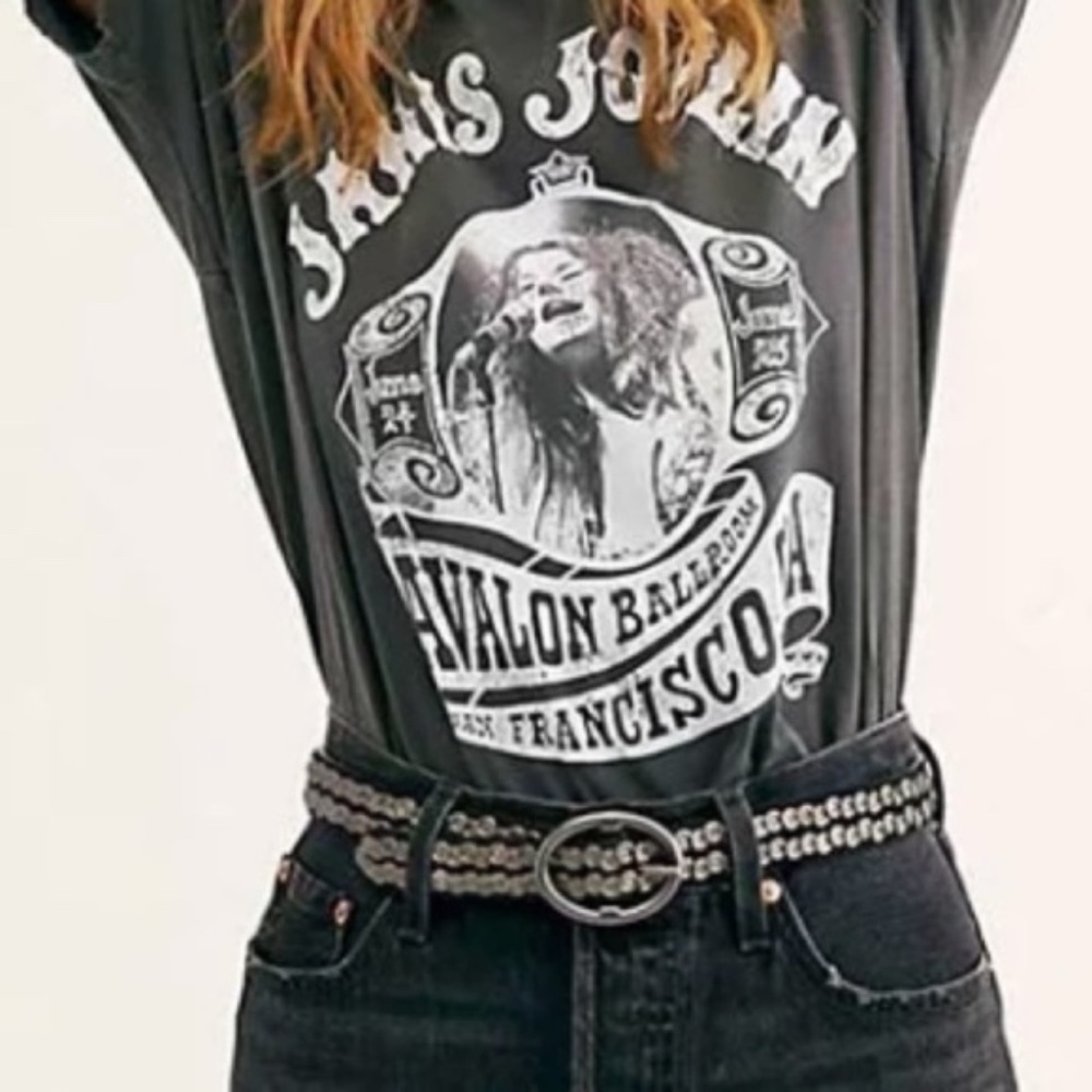 Janis Joplin Avalon Ballroom Graphic Band T-Shirt - Picture 4 of 7